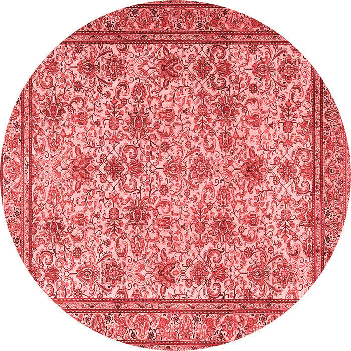 Machine Washable Persian Red Traditional Rug, wshtr4433red