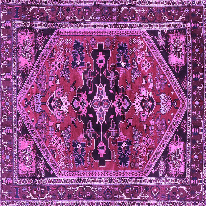 Square Persian Purple Traditional Rug, tr4434pur