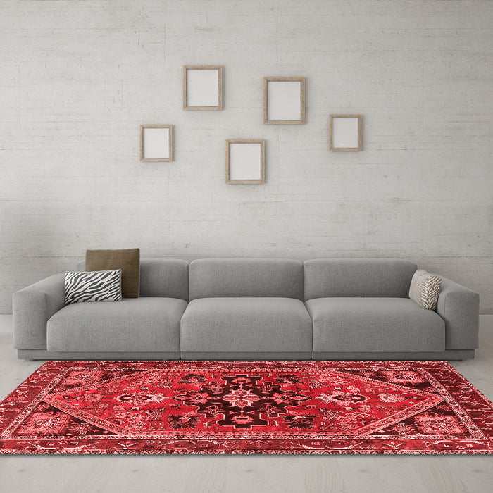 Traditional Red Washable Rugs