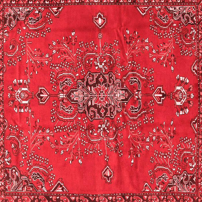 Machine Washable Persian Red Traditional Rug, wshtr4435red