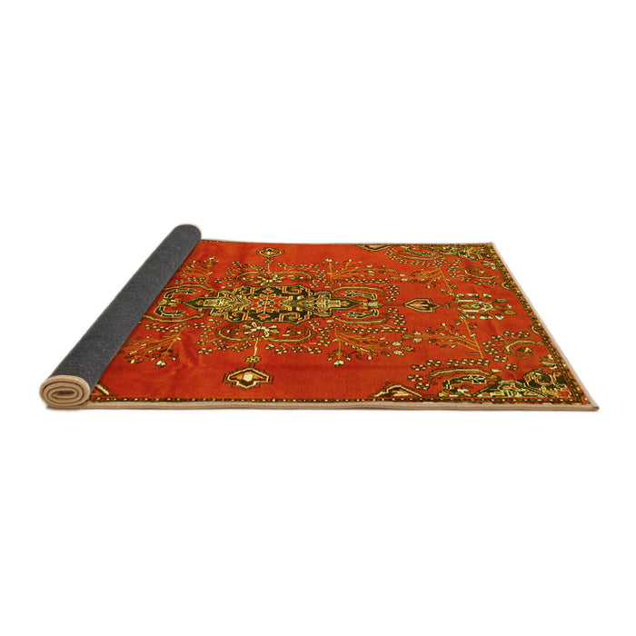 Sideview of Persian Yellow Traditional Rug, tr4435yw