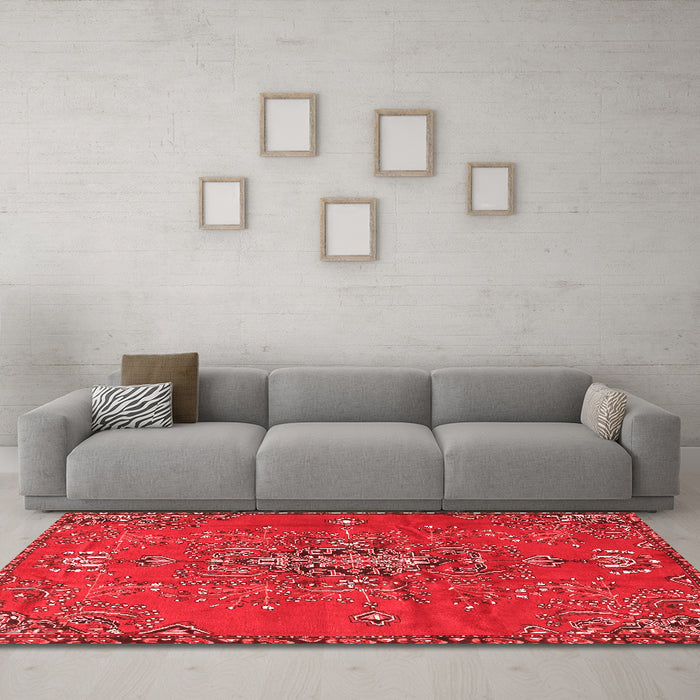 Traditional Red Washable Rugs