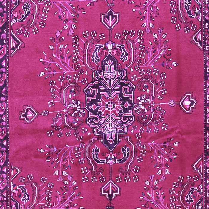 Machine Washable Persian Purple Traditional Area Rugs, wshtr4435pur