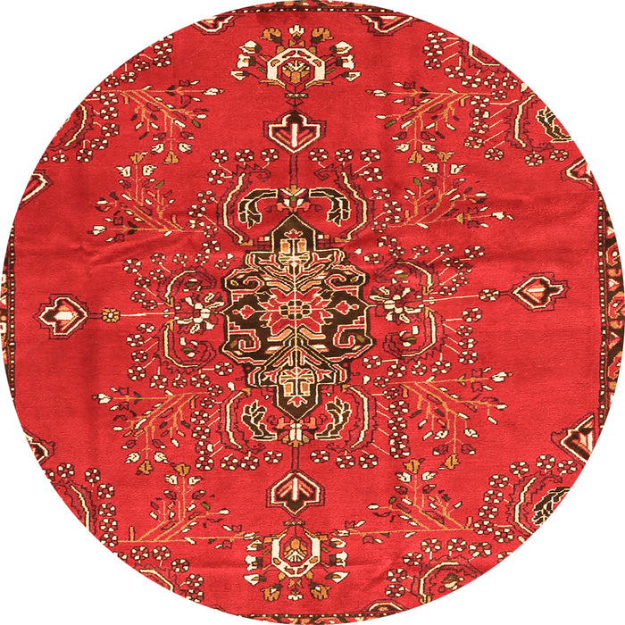 Square Persian Orange Traditional Rug, tr4435org