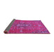 Sideview of Persian Purple Traditional Rug, tr4435pur