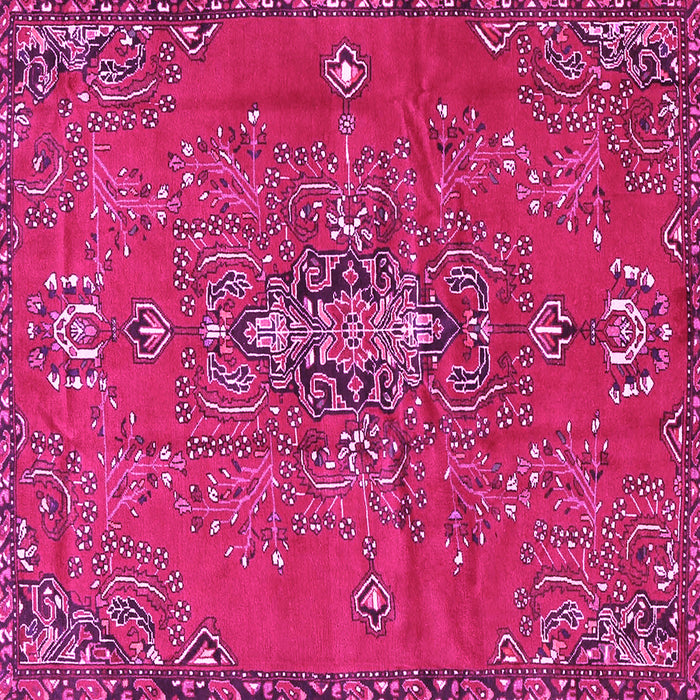 Square Persian Pink Traditional Rug, tr4435pnk