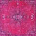 Square Persian Pink Traditional Rug, tr4435pnk