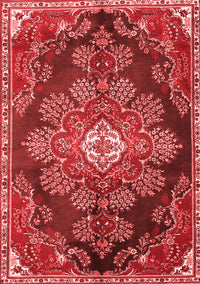 Medallion Red Traditional Rug, tr4436red