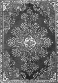 Medallion Gray Traditional Rug, tr4436gry