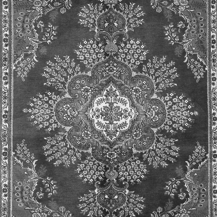 Medallion Gray Traditional Rug, tr4436gry