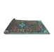 Sideview of Medallion Light Blue Traditional Rug, tr4437lblu