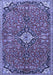 Medallion Blue Traditional Rug, tr4437blu