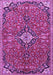 Medallion Purple Traditional Rug, tr4437pur