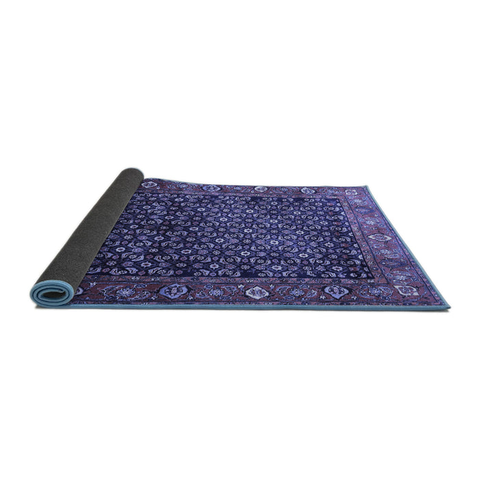 Sideview of Persian Blue Traditional Rug, tr4438blu