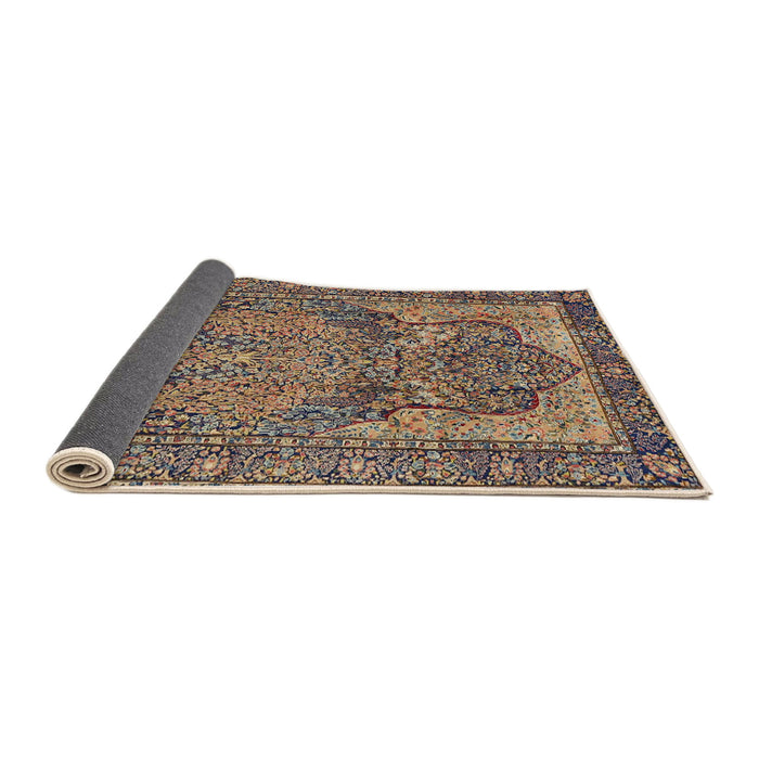 Sideview of Traditional Dark Brown Persian Rug, tr4439