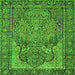 Serging Thickness of Persian Green Traditional Rug, tr4439grn