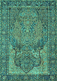 Persian Turquoise Traditional Rug, tr4439turq