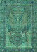 Persian Turquoise Traditional Rug, tr4439turq
