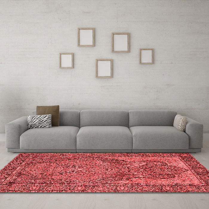 Traditional Red Washable Rugs