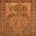 Serging Thickness of Persian Orange Traditional Rug, tr4439org
