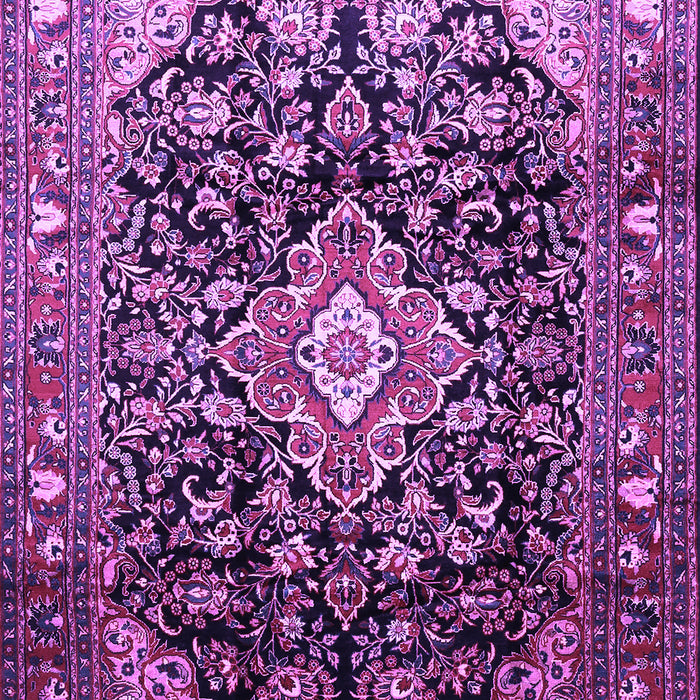 Medallion Purple Traditional Rug, tr443pur