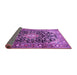 Sideview of Medallion Purple Traditional Rug, tr443pur