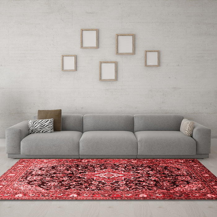 Traditional Red Washable Rugs