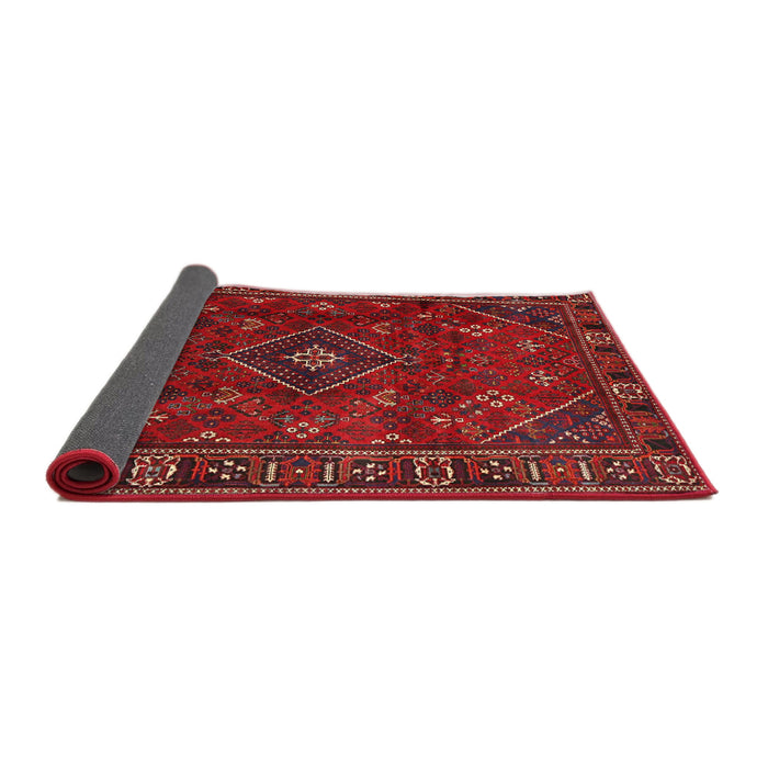 Sideview of Traditional Brown Red Persian Rug, tr4440