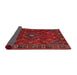 Sideview of Traditional Brown Red Persian Rug, tr4440