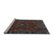 Sideview of Machine Washable Persian Light Blue Traditional Rug, wshtr4440lblu