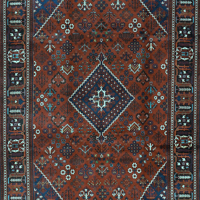 Machine Washable Persian Light Blue Traditional Rug, wshtr4440lblu