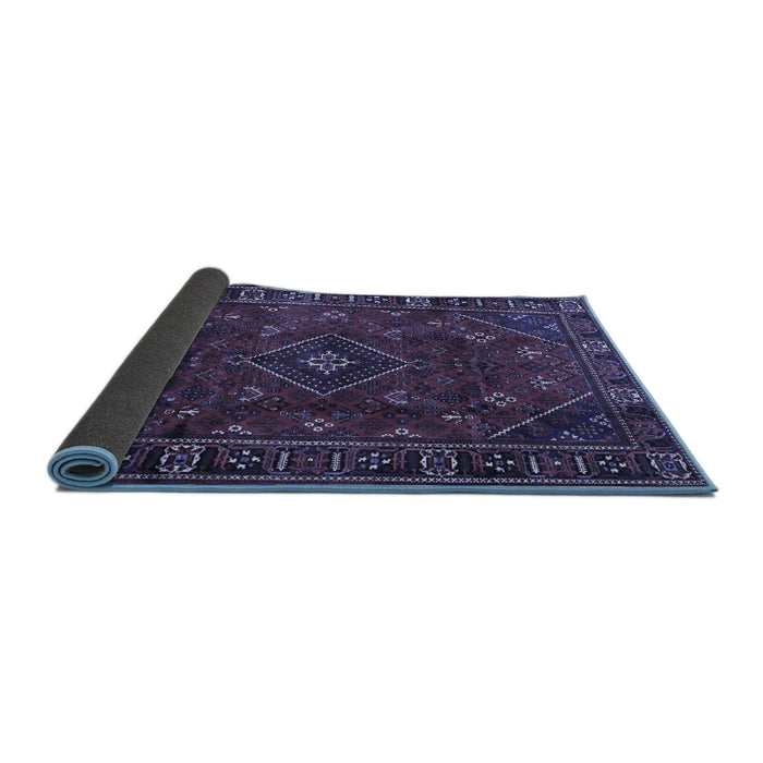 Sideview of Persian Blue Traditional Rug, tr4440blu