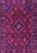 Machine Washable Persian Purple Traditional Area Rugs, wshtr4440pur