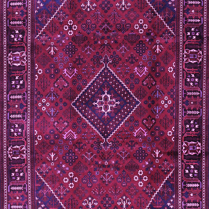 Machine Washable Persian Purple Traditional Area Rugs, wshtr4440pur