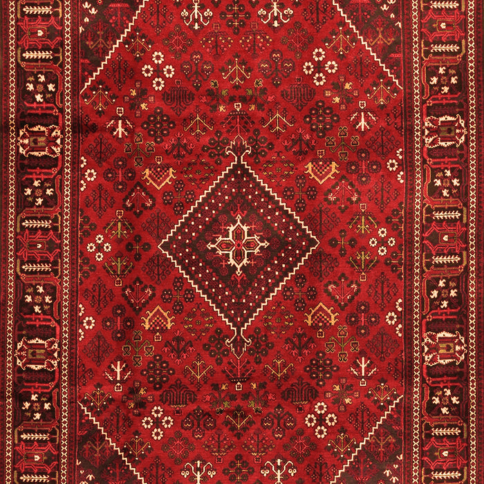 Serging Thickness of Machine Washable Persian Orange Traditional Area Rugs, wshtr4440org