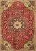 Machine Washable Persian Brown Traditional Rug, wshtr4441brn