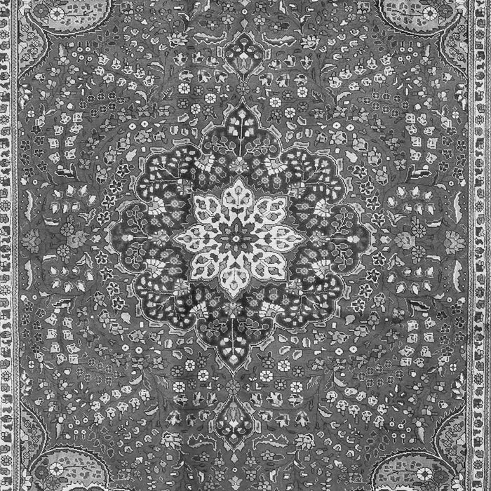 Serging Thickness of Machine Washable Persian Gray Traditional Rug, wshtr4441gry