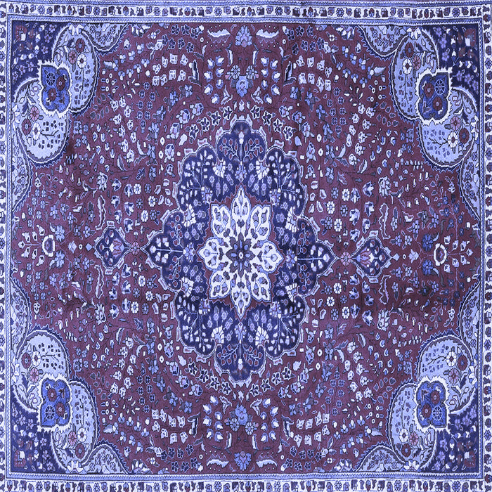 Square Persian Blue Traditional Rug, tr4441blu