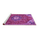 Sideview of Machine Washable Persian Purple Traditional Area Rugs, wshtr4441pur