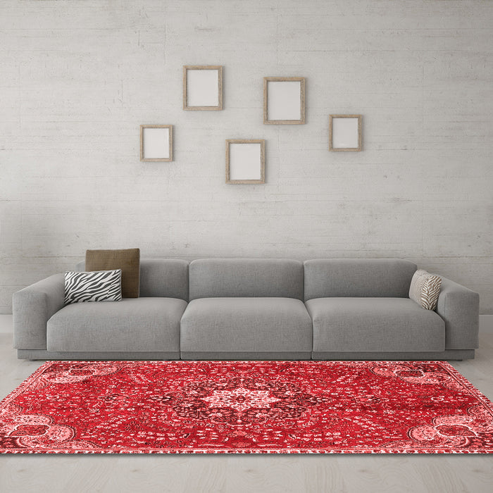 Traditional Red Washable Rugs