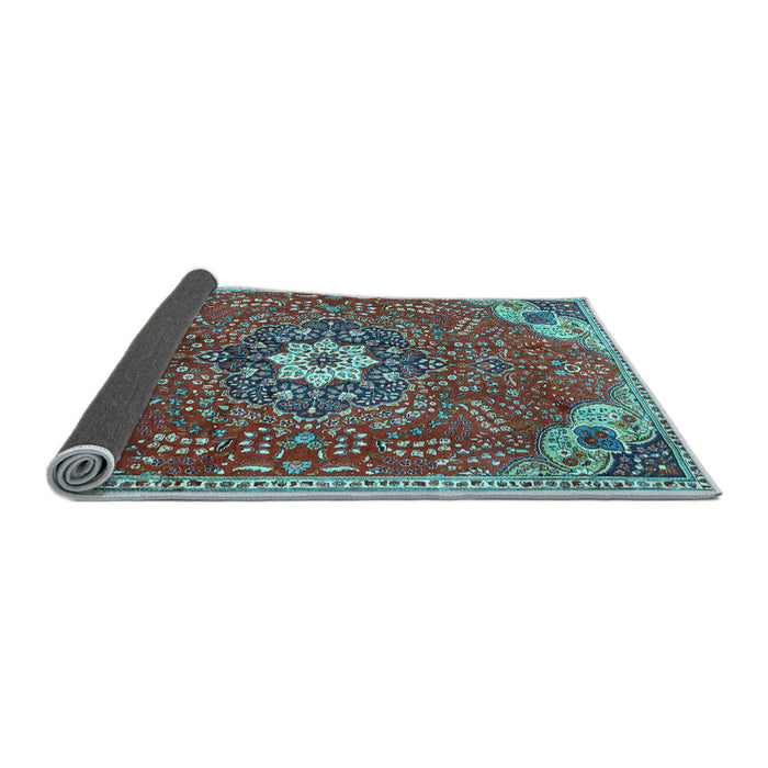 Sideview of Persian Light Blue Traditional Rug, tr4441lblu