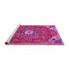 Sideview of Machine Washable Persian Pink Traditional Rug, wshtr4441pnk