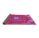 Sideview of Persian Pink Traditional Rug, tr4441pnk