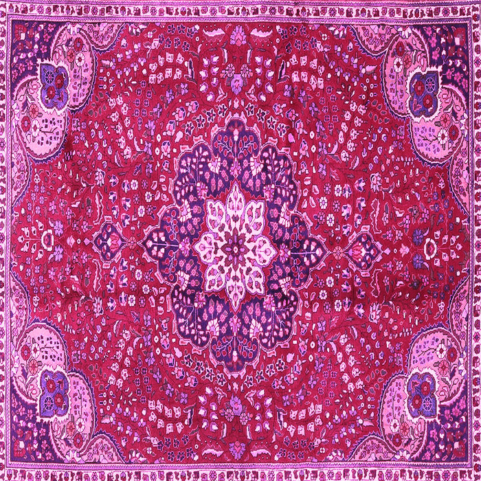 Square Persian Pink Traditional Rug, tr4441pnk