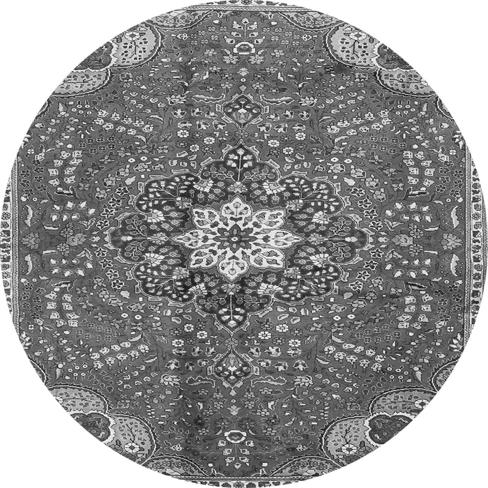 Machine Washable Persian Gray Traditional Rug, wshtr4441gry