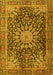 Machine Washable Persian Yellow Traditional Rug, wshtr4442yw