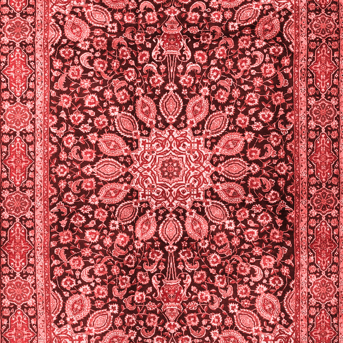 Machine Washable Persian Red Traditional Rug, wshtr4442red