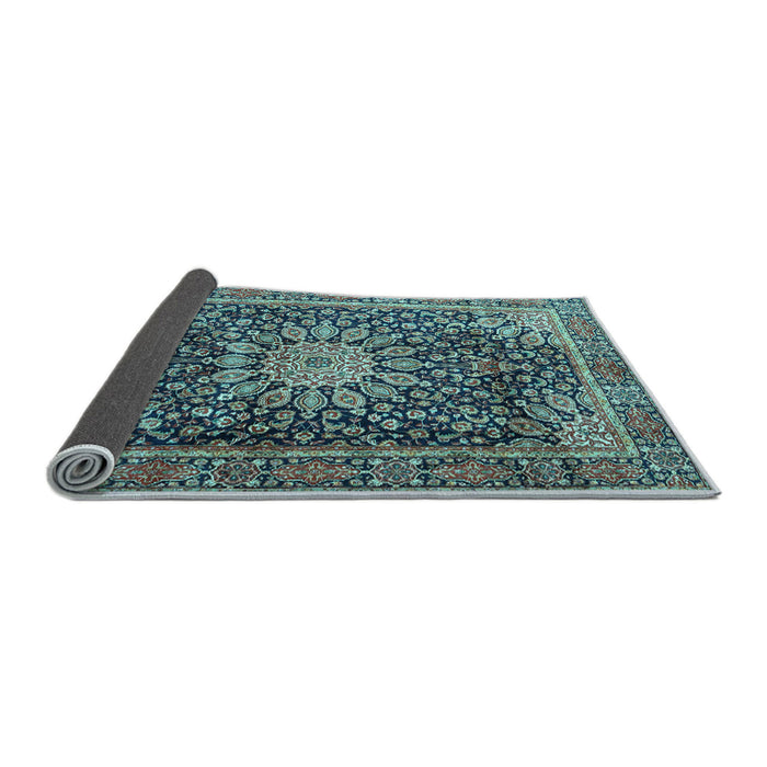 Sideview of Persian Light Blue Traditional Rug, tr4442lblu