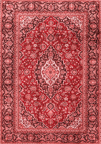 Medallion Red Traditional Rug, tr4443red