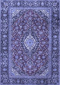 Medallion Blue Traditional Rug, tr4443blu